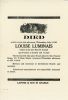 Isabella Louisette LUMINAIS Death Notice 1946
