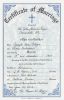 ARTIGUE Joseph Denis and Marie Quebedeau Certificate of Marriage