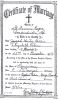 Hector HOLLIER and Elizabeth ROBIN Certificate of Marriage
